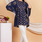 House of RP Women NavyBlue Rayon Ethnic Print Kaftan | Swadesiicart