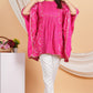 House of RP Women Pink Rayon Ethnic Print Kaftan | Swadesiicart