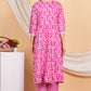 House of RP Women Rayon Cotton Floral Print Kurta ,Pant & Dupatta Set | Swadesiicart