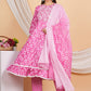 House of RP Women Rayon Cotton Floral Print Kurta ,Pant & Dupatta Set | Swadesiicart