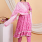 House of RP Women Rayon Cotton Floral Print Kurta ,Pant & Dupatta Set | Swadesiicart