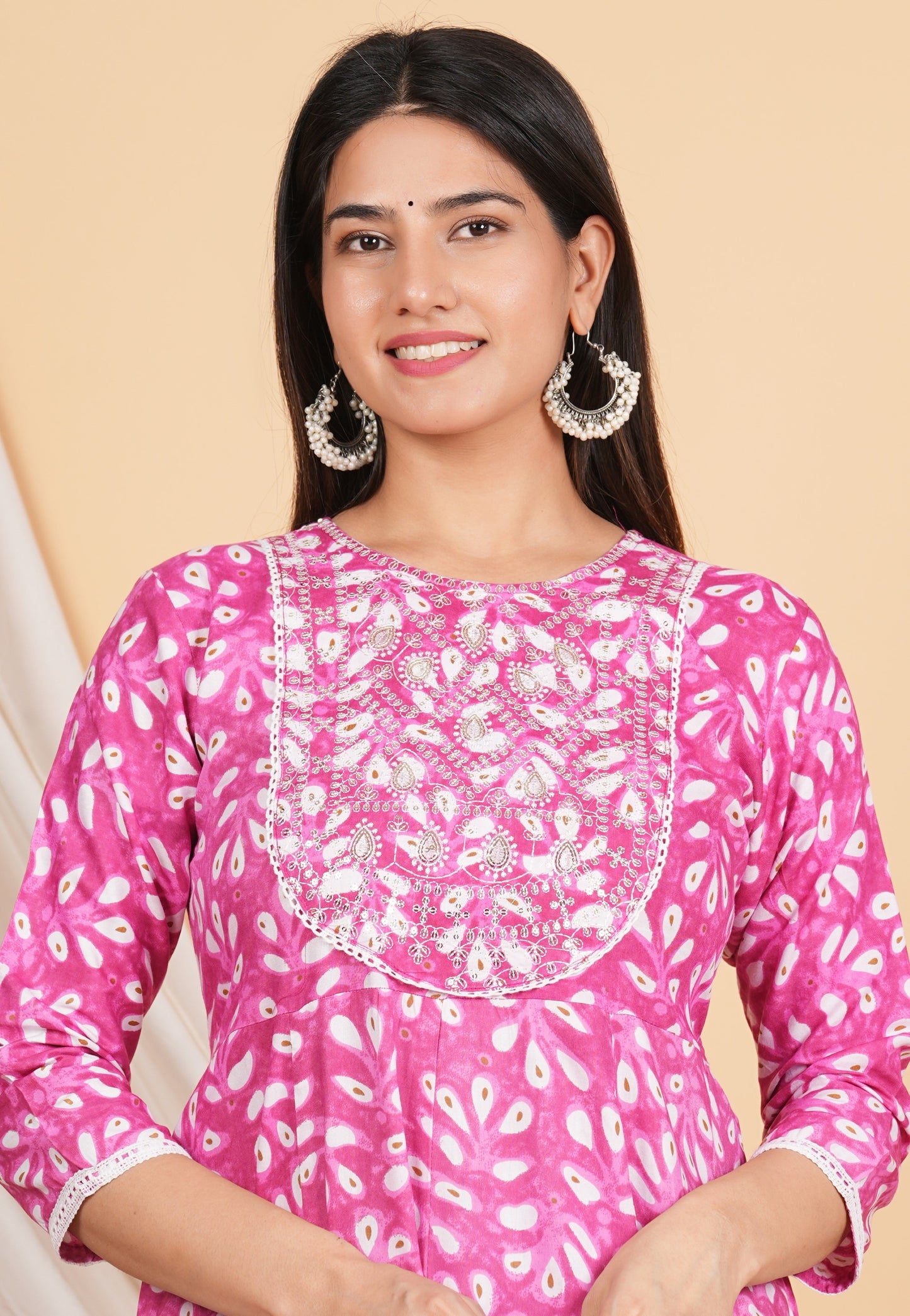 House of RP Women Rayon Cotton Floral Print Kurta ,Pant & Dupatta Set | Swadesiicart