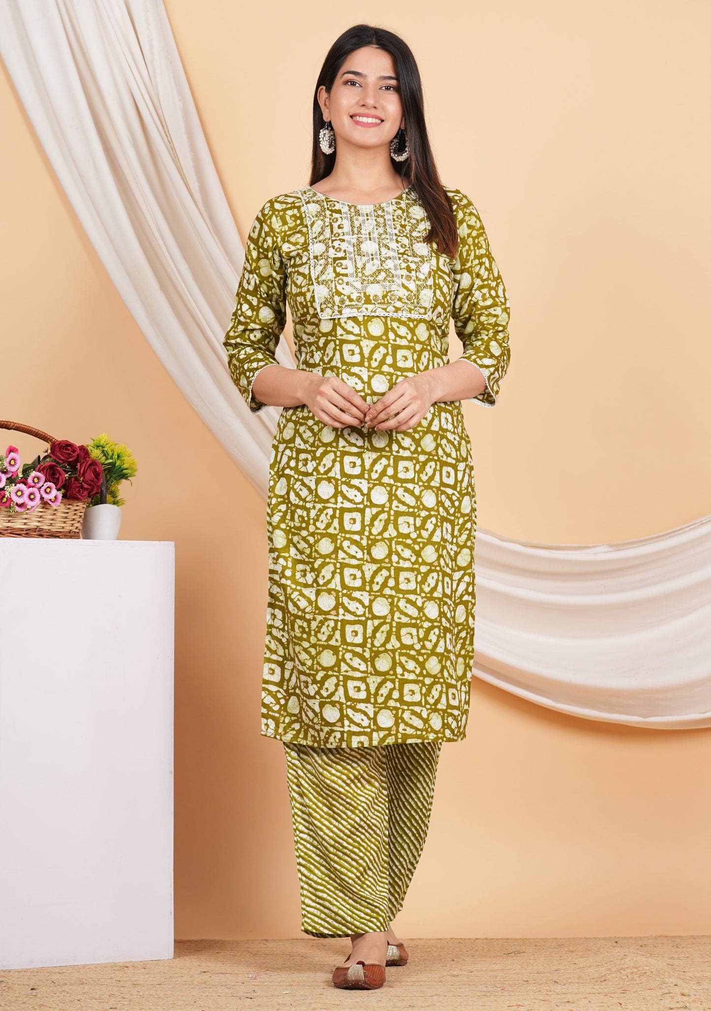 House of RP Women Rayon Dark Purple Digital Print Naira Cut Kurta, Pant & Dupatta Set | Swadesiicart