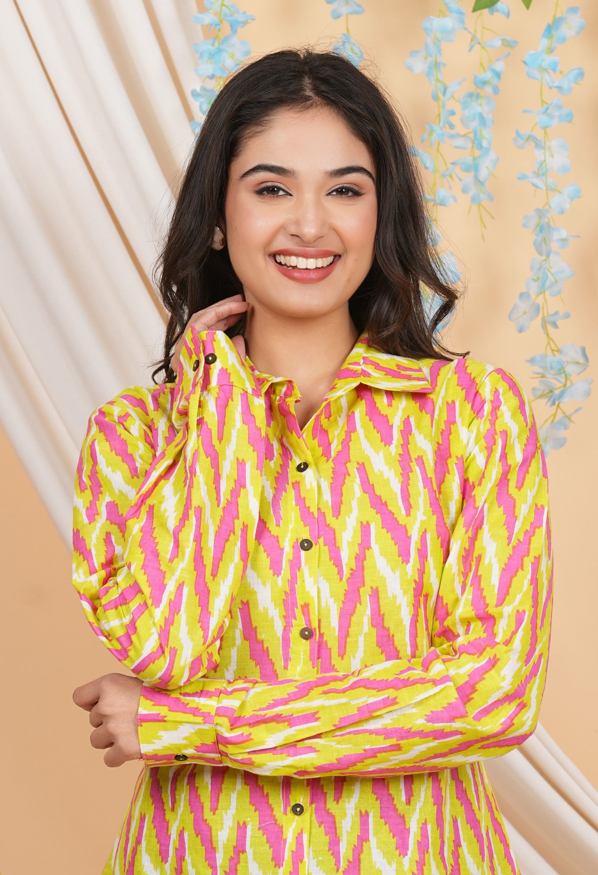 House of RP Women Multicolor Cotton Shirt Tunic | Swadesiicart