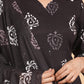 House of RP Wine Rayon Floral Print Kurta, Palazzo & Dupatta Set | Swadesiicart