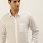 Ramraj Cotton Mens Full Sleeve White Shirt Plus Size - Minister Cotton | Swadesiicart