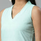 Ahalyaa Womens Summer Blue Pure Cotton Printed Kurtas | Swadesiicart