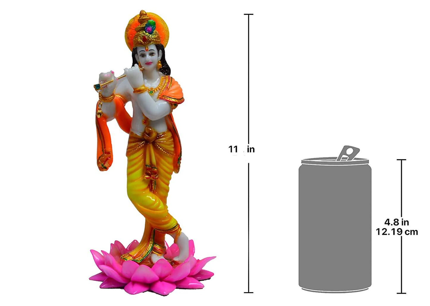 SN Handicrafts Standing Krishna Statue Idol - Swadesiicart