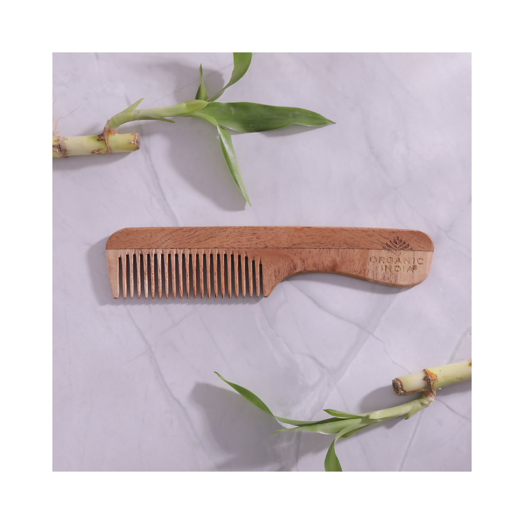 Organic India Neem Wooden Comb - Swadesiicart