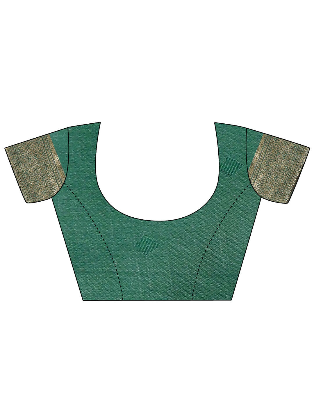Astita Aura Silk Cream Green Banarasi Silk Saree | Swadesiicart