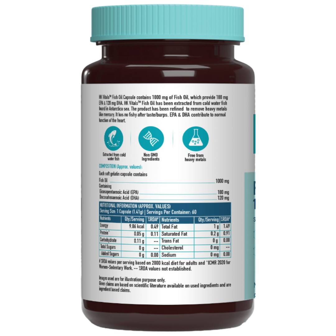 HK Vitals Fish Oil Capsules - Swadesiicart