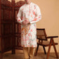 Off White Cotton Printed Chikankari Embroidery Work Kurta - Mahotsav | Swadesiicart