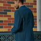 Teal Blue Smart-Casual Co-Ord Set by Hilo Design - Swadesiicart