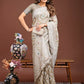 Shree Shyam Fashion Pankhuri Brown Linen Cotton Saree