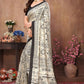 Aafreen Partywear Designer Black Khadi Fancy Saree