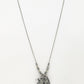 NVR Women's Silver-Toned Radha Krishna Pendant with Chain | Swadesiicart