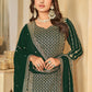 Mesmeric Green Faux Georgette Palazzo Suit with Embroidery - Emponline | Swadesiicart