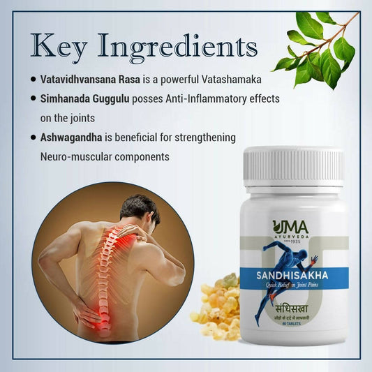Uma Ayurveda Sandhisakha Ayurvedic Tablets | Swadesiicart