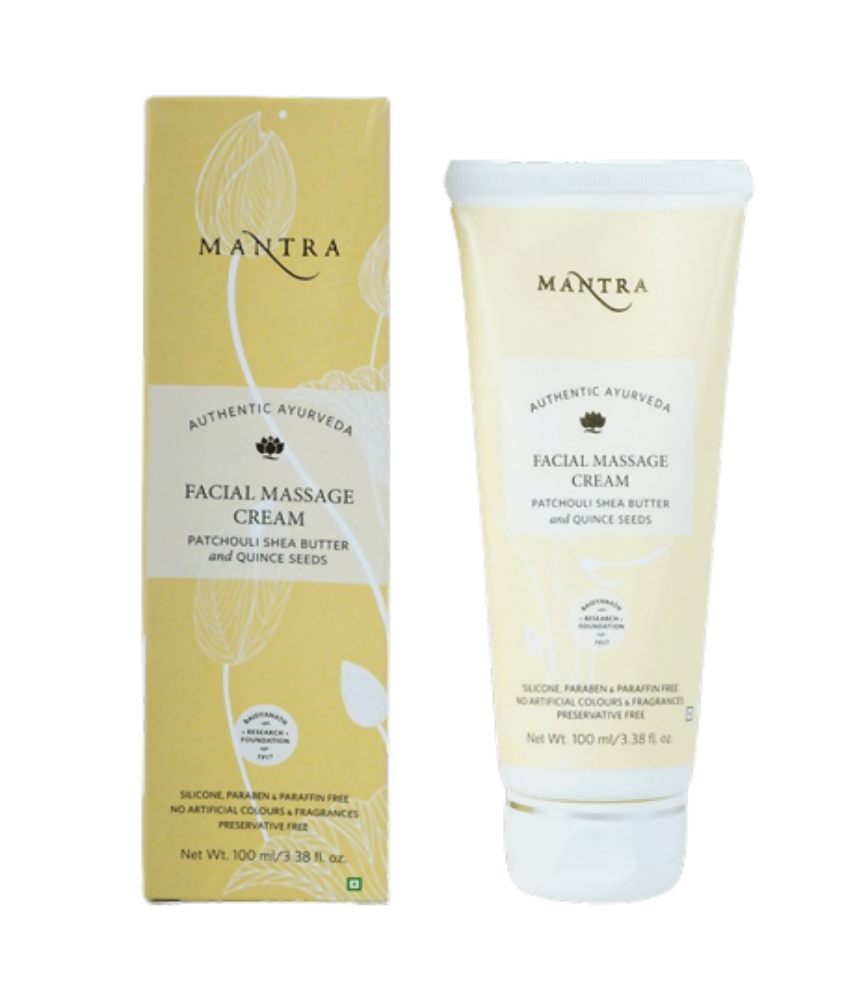 Mantra Herbal Facial Massage Cream Patchouli Shea Butter and Quince Seeds - Ayurvedant Pvt. Ltd.
