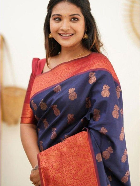 Anouk Woven Design Zari Banarasi Saree | Swadesiicart