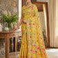 Shree Shyam Fashion Yellow Linen Cotton Saree