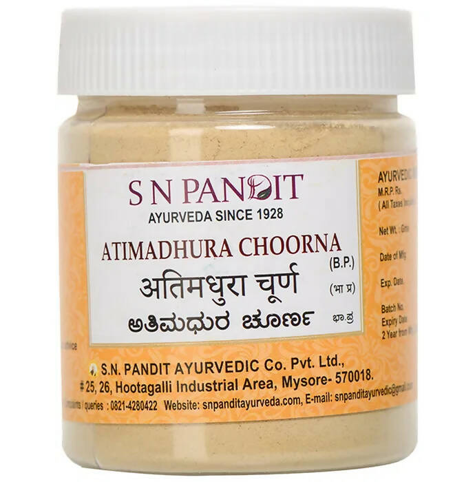 S N Pandit Ayurveda Atimadhura Choorna - S N Pandit Ayurvedic