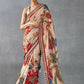 Beige Bright Moss Designer Digital Printed Party Wear Saree - Be Verly