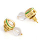 Ruby Raang White Clear Quartz Kundan Studs | Swadesiicart