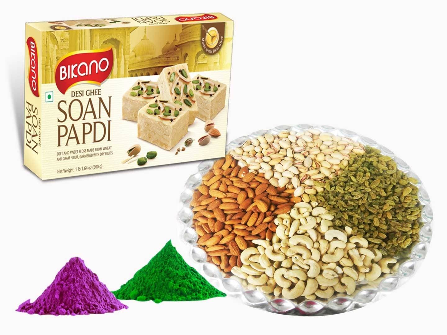 Bikanervala Dry Fruit With Soan Papdi Holi Gift | Swadesiicart