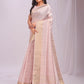 Shree Shyam Fashion Organza Peach Saree