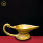 Brass Leaf Diya - Swadesiicart