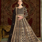 Anaita Black Embroidered Net Stitched Anarkali Suit