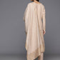 Ahalyaa Women's Traditional wear Kurta Set - Tan | Swadesiicart