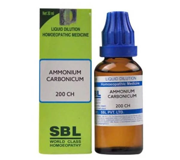 SBL Homeopathy Ammonium Carbonicum Dilution - Swadesiicart
