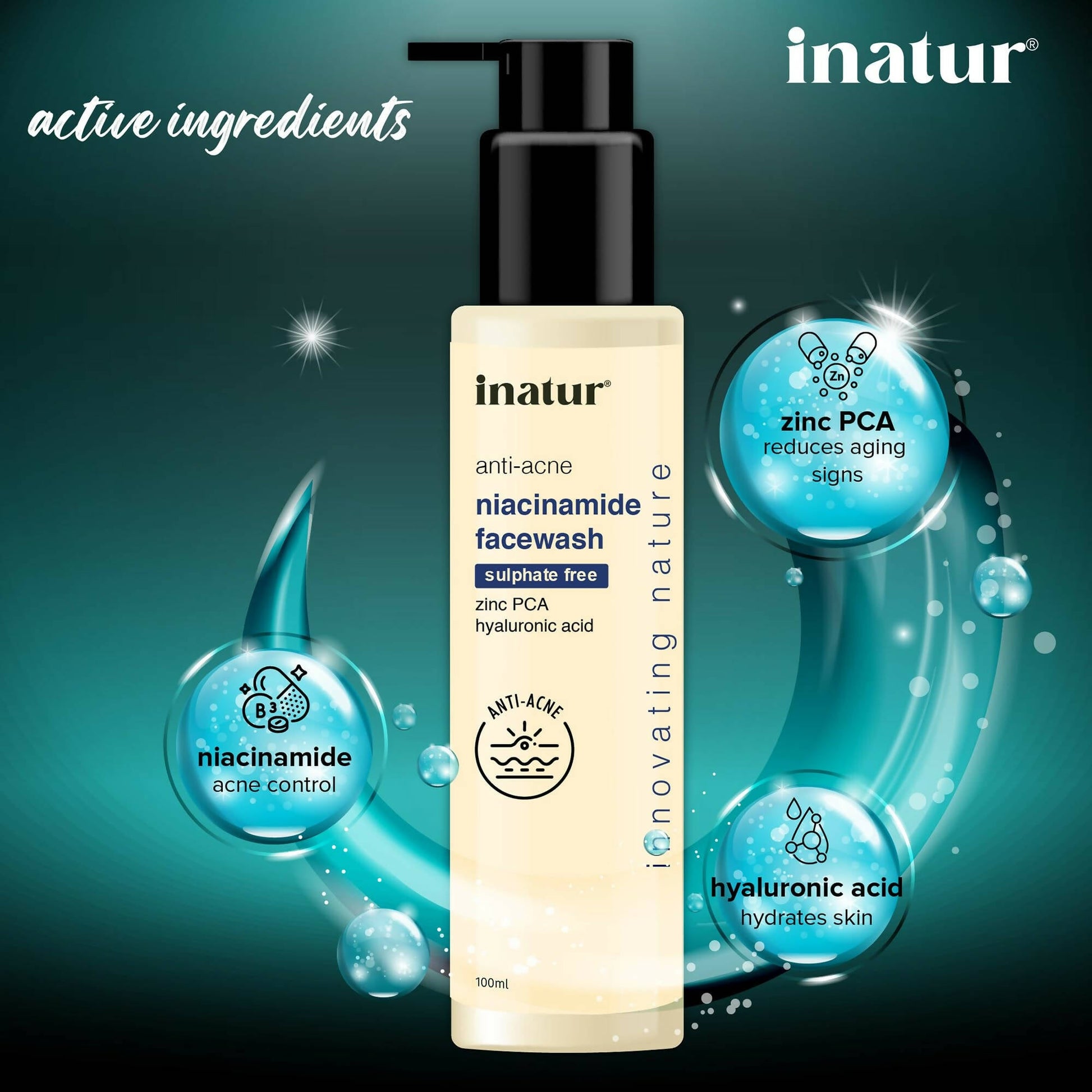 Inatur Niacinamide Face Wash - Swadesiicart