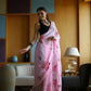 Vamsee Laxmi Pink Georgette Saree - Swadesiicart