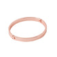 NVR Men's Rose Gold Metal Interlock Kada Bracelet - Swadesiicart