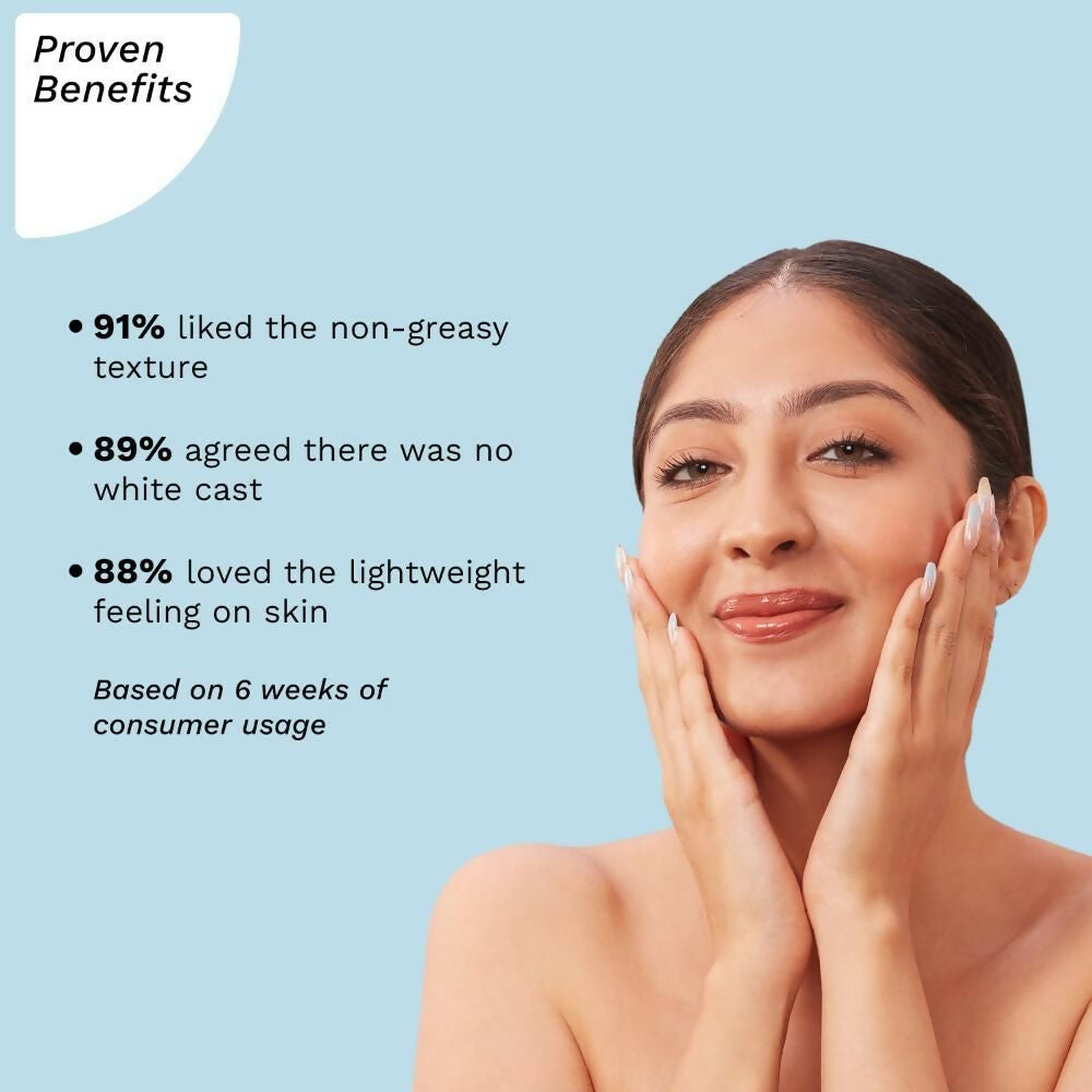 Pilgrim White Lotus Sunscreen Serum SPF 30 PA+++ - Swadesiicart