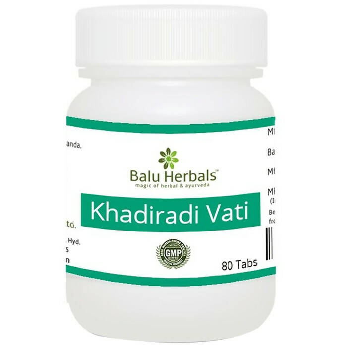 Balu Herbals Khadiradi Vati Tablets - Balu Herbals