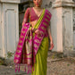 Vishnu Weaves Women's Pista Kanchi Silk Woven Saree with Blouse - Swadesiicart