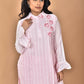Morchari Women And Hand Embroidery Co-Ords-Pink - Swadesiicart