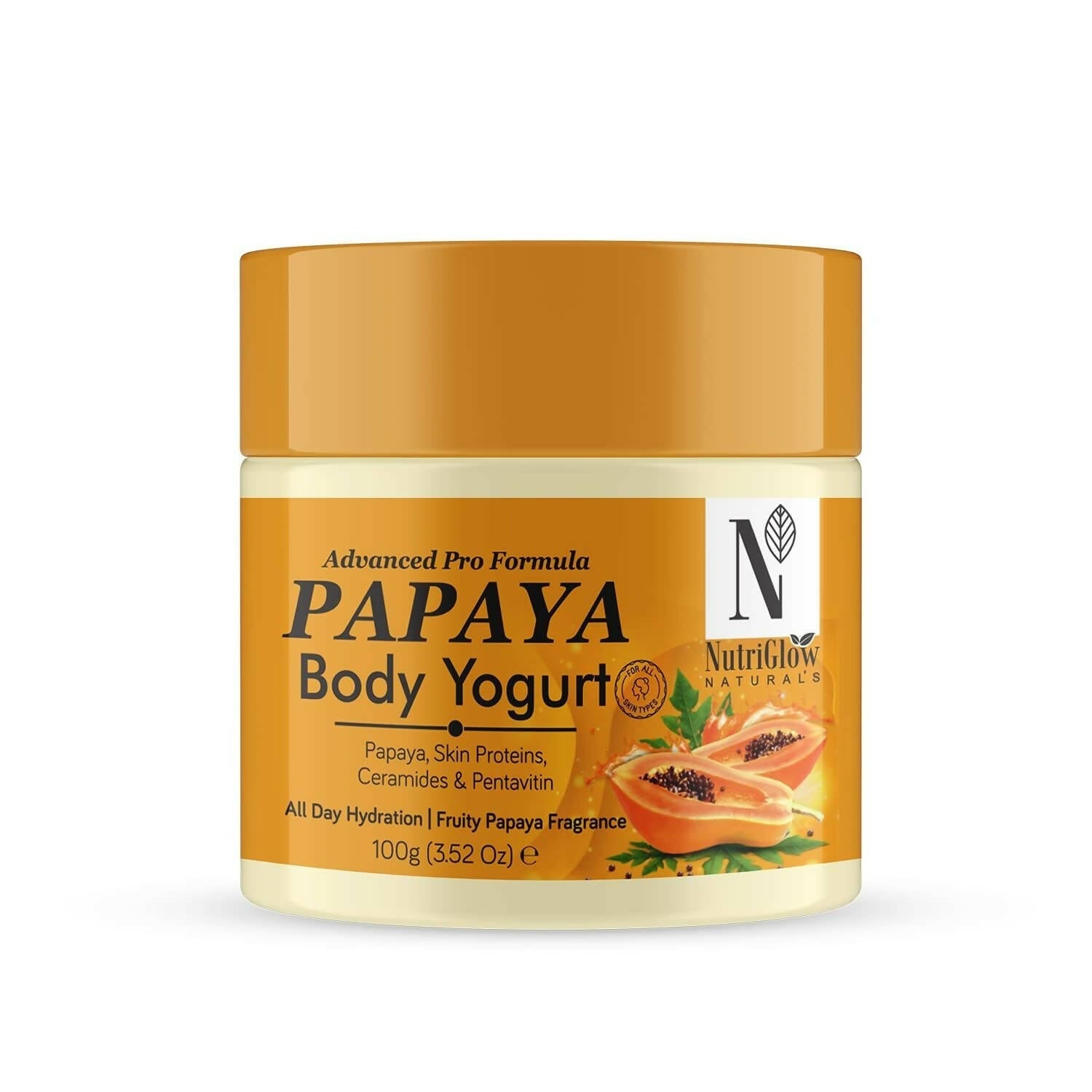 NutriGlow NATURAL'S Advanced Pro Formula Papaya Body Yogurt - Nutriglow Cosmetics