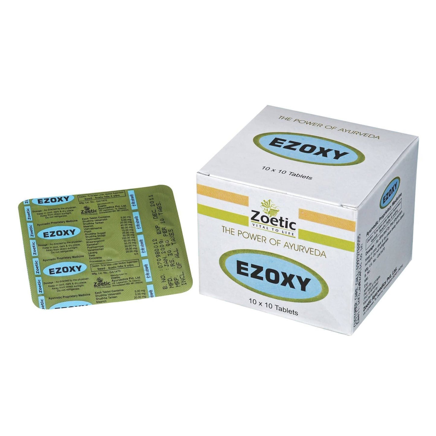 Zeotic Ayurveda Ezoxy Tablet | Swadesiicart