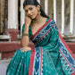 Vishnu Weaves Women's Rama Cotton Silk Printed Saree with Blouse - Swadesiicart