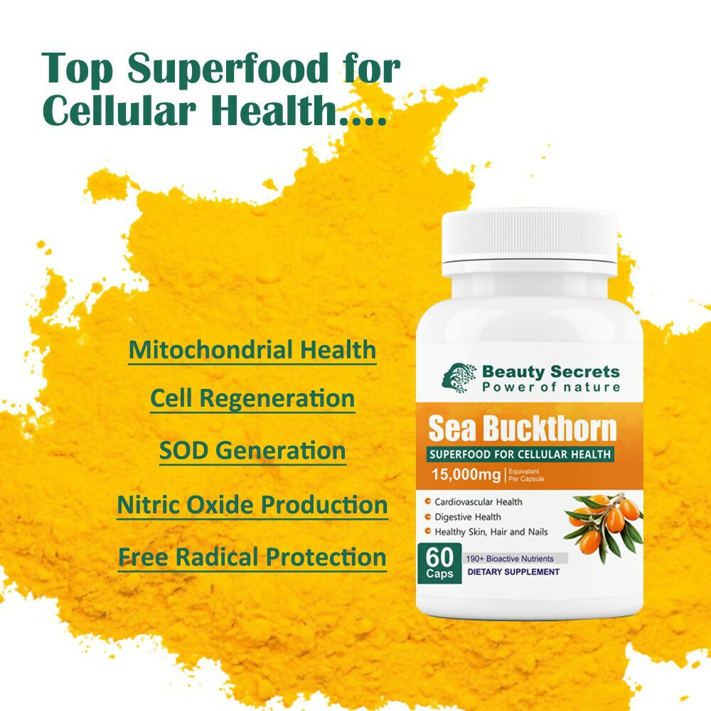 Beauty Secrets Himalayan Sea Buckthorn Capsules - Swadesiicart