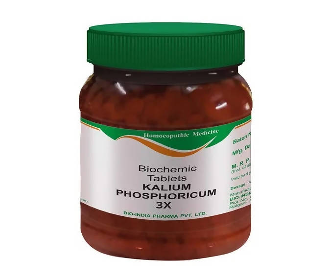 Bio India Homeopathy Kalium Phosphoricum Biochemic Tablets | Swadesiicart