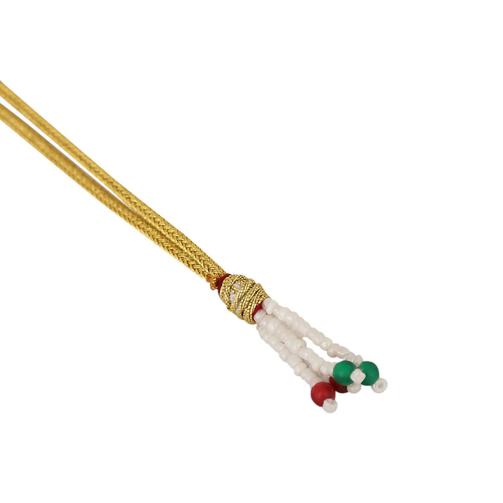 Nuyug 18K Gold Plated Pear Drop Emerald Edge Necklace Set | Swadesiicart
