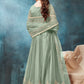Anaita Light Green Embroidered Net Anarkali Suit