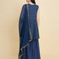 Designer Stylish Blue cotton Stitched Suit With Dupatta - Tanisha | Swadesiicart
