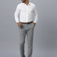 Ramraj Cotton Mens Full Sleeve Formal 100 % Cotton White Shirt | Swadesiicart